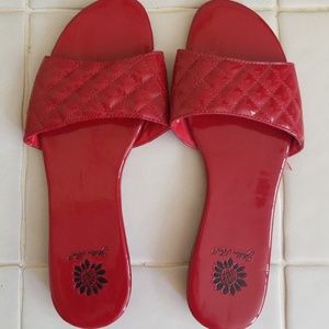 EUC Red Sandals Size 7.5